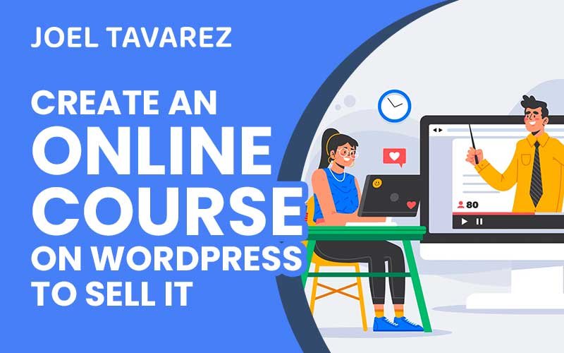 how to create an online course on WordPress